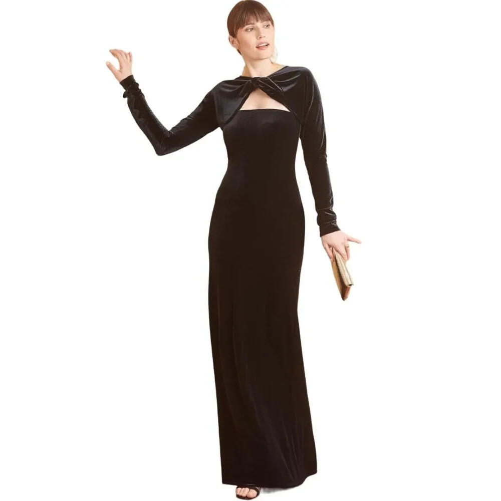 Simplicity Pattern 9820 Draped Knit Dress 2 Lengths Midi Maxi Shrug Sizes: 8-16